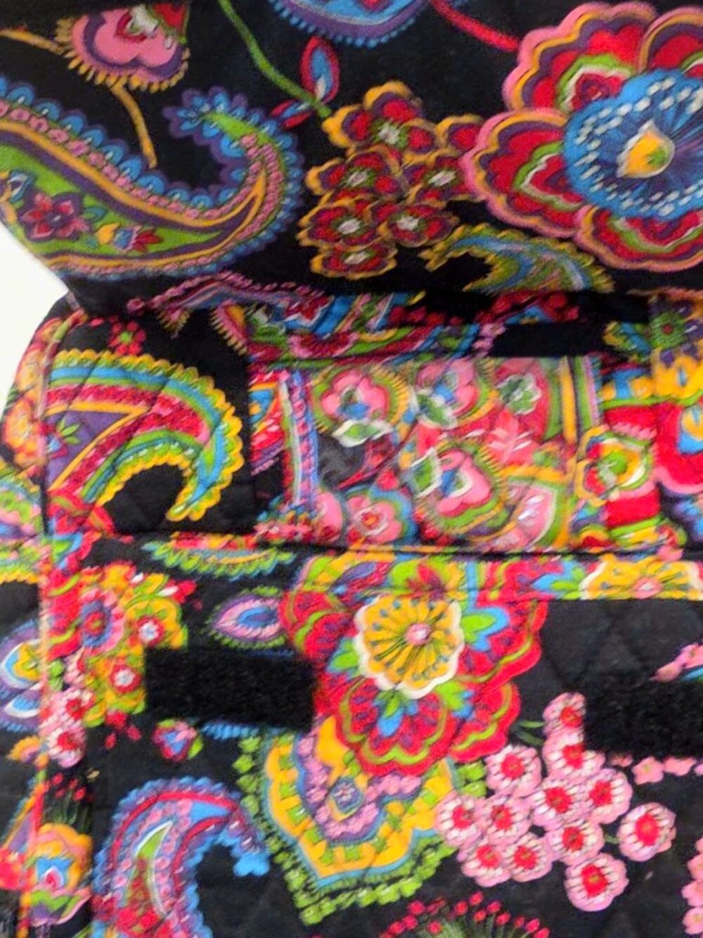 Vera Bradley Multicolor Floral Quilted Backpack w/Bonus UD Holder 17x14", EUC - Picture 8 of 16
